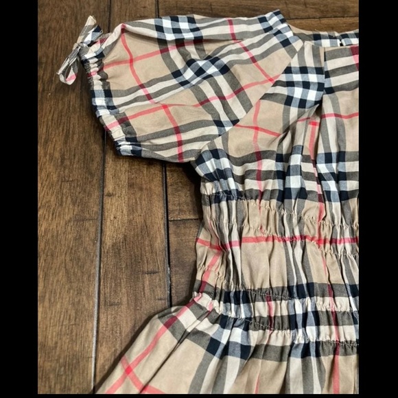 NWT Burberry 3T Joyce Smocked Vintage Check Dress - Picture 6 of 15